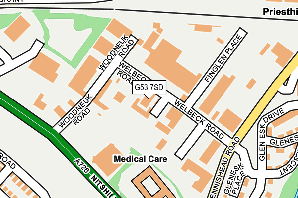 G53 7SD map - OS OpenMap – Local (Ordnance Survey)