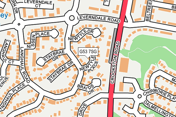 G53 7SG map - OS OpenMap – Local (Ordnance Survey)