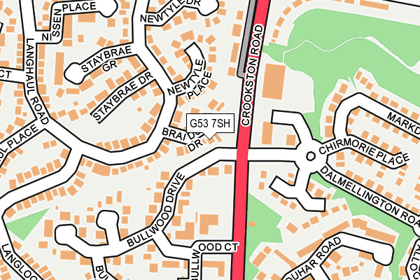 G53 7SH map - OS OpenMap – Local (Ordnance Survey)