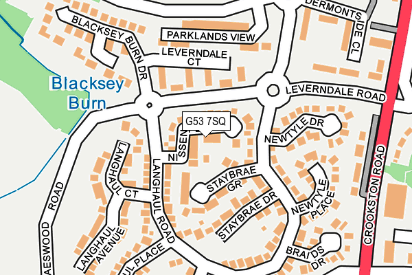 G53 7SQ map - OS OpenMap – Local (Ordnance Survey)