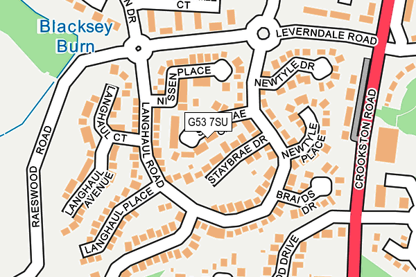 G53 7SU map - OS OpenMap – Local (Ordnance Survey)