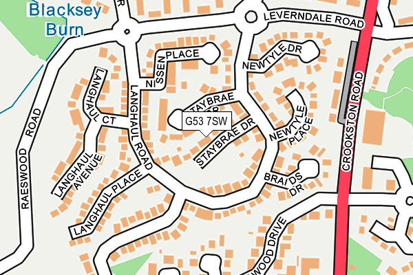 G53 7SW map - OS OpenMap – Local (Ordnance Survey)