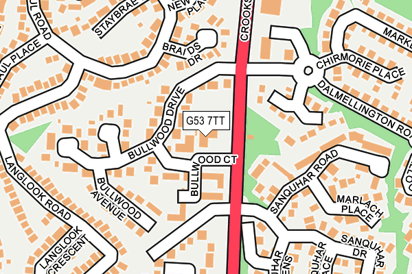 G53 7TT map - OS OpenMap – Local (Ordnance Survey)