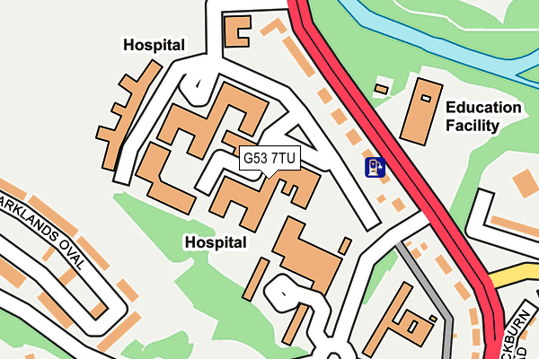 G53 7TU map - OS OpenMap – Local (Ordnance Survey)