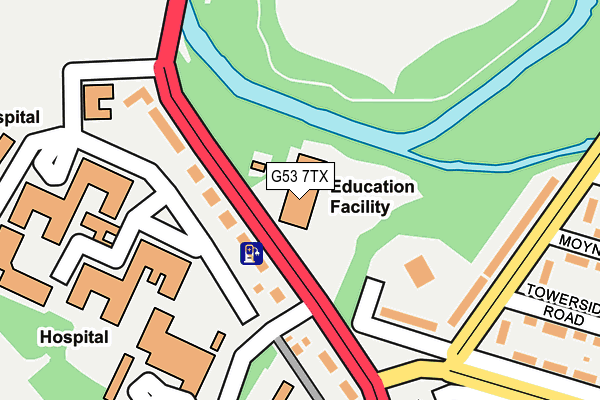 G53 7TX map - OS OpenMap – Local (Ordnance Survey)