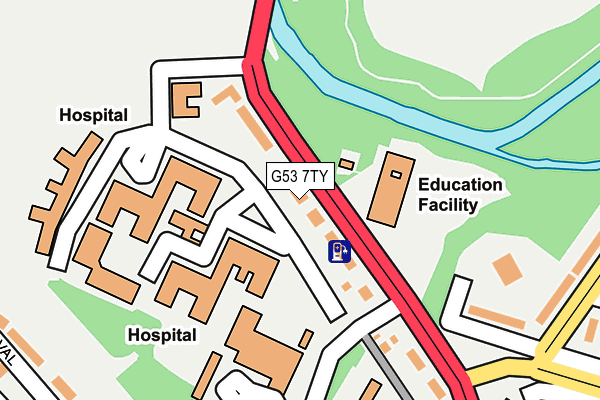 G53 7TY map - OS OpenMap – Local (Ordnance Survey)