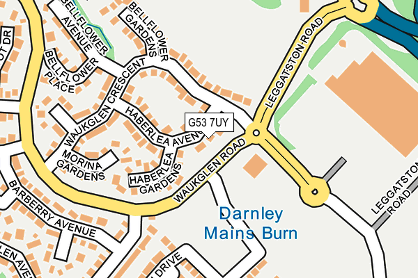 G53 7UY map - OS OpenMap – Local (Ordnance Survey)