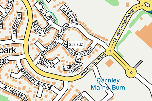 G53 7UZ map - OS OpenMap – Local (Ordnance Survey)