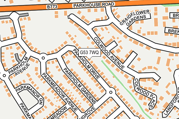 G53 7WQ map - OS OpenMap – Local (Ordnance Survey)