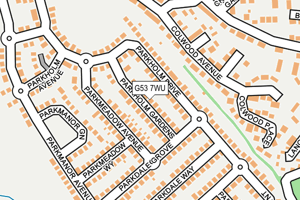 G53 7WU map - OS OpenMap – Local (Ordnance Survey)