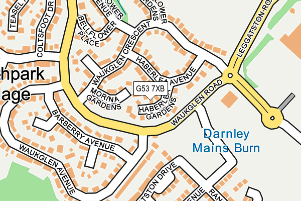 G53 7XB map - OS OpenMap – Local (Ordnance Survey)