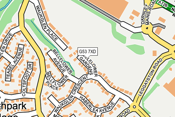 G53 7XD map - OS OpenMap – Local (Ordnance Survey)