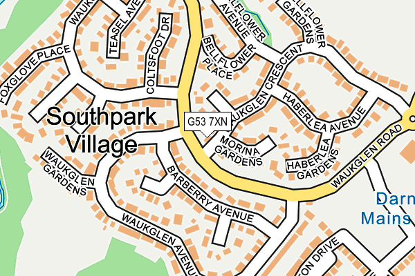 G53 7XN map - OS OpenMap – Local (Ordnance Survey)