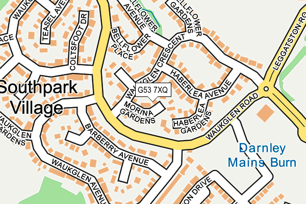 G53 7XQ map - OS OpenMap – Local (Ordnance Survey)