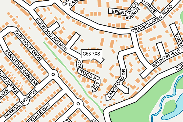G53 7XS map - OS OpenMap – Local (Ordnance Survey)