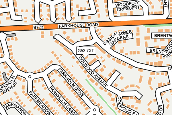 G53 7XT map - OS OpenMap – Local (Ordnance Survey)