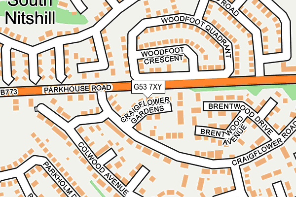 G53 7XY map - OS OpenMap – Local (Ordnance Survey)