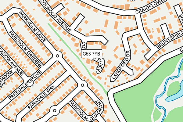 G53 7YB map - OS OpenMap – Local (Ordnance Survey)