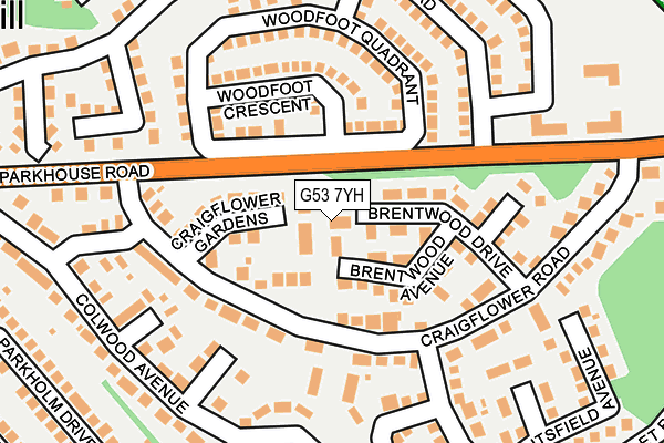 G53 7YH map - OS OpenMap – Local (Ordnance Survey)