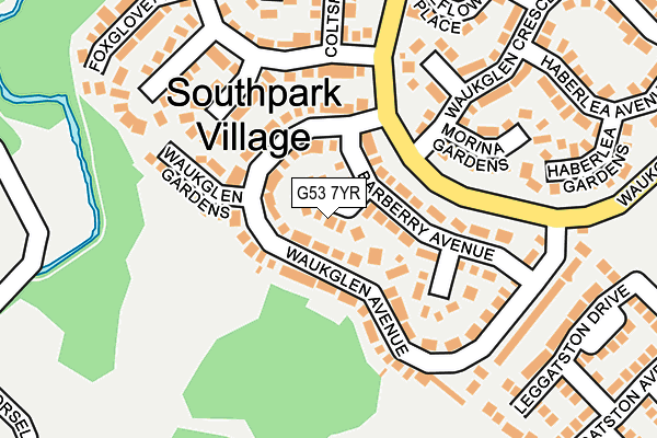 G53 7YR map - OS OpenMap – Local (Ordnance Survey)