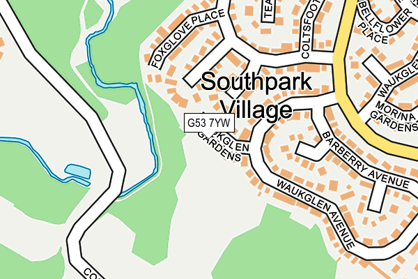 G53 7YW map - OS OpenMap – Local (Ordnance Survey)