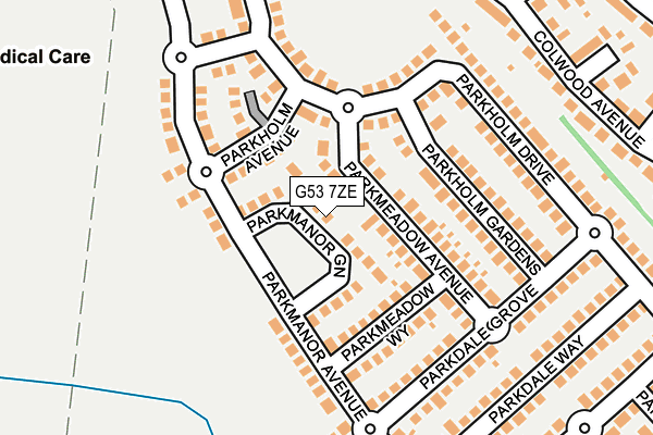 G53 7ZE map - OS OpenMap – Local (Ordnance Survey)