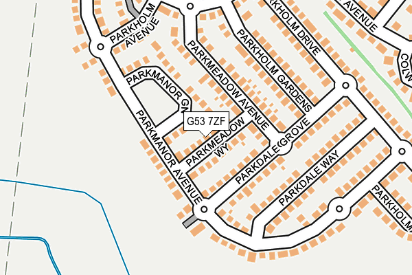 G53 7ZF map - OS OpenMap – Local (Ordnance Survey)