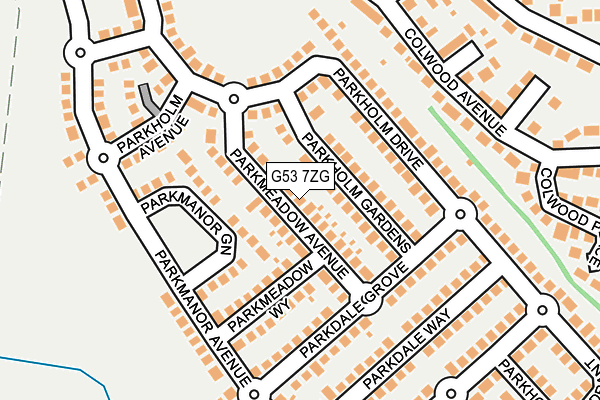G53 7ZG map - OS OpenMap – Local (Ordnance Survey)
