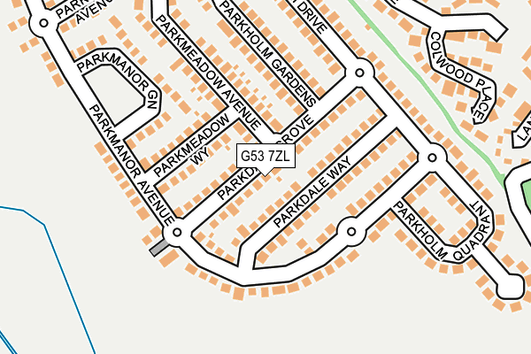 G53 7ZL map - OS OpenMap – Local (Ordnance Survey)