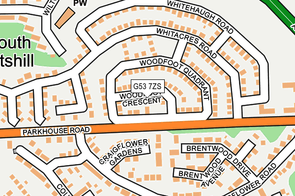 G53 7ZS map - OS OpenMap – Local (Ordnance Survey)