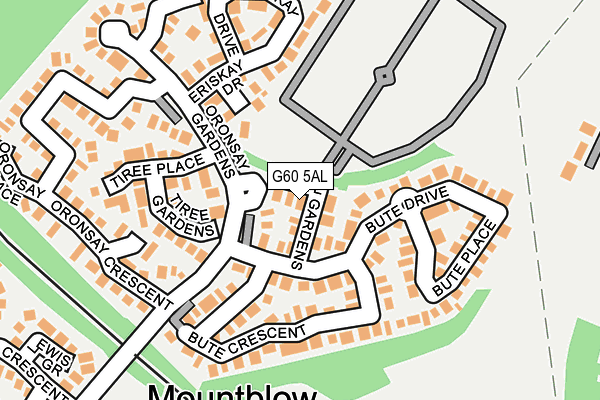 G60 5AL map - OS OpenMap – Local (Ordnance Survey)