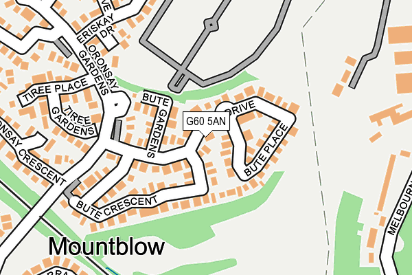 G60 5AN map - OS OpenMap – Local (Ordnance Survey)