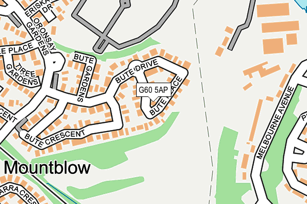 G60 5AP map - OS OpenMap – Local (Ordnance Survey)