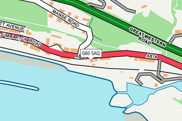 G60 5AQ map - OS OpenMap – Local (Ordnance Survey)