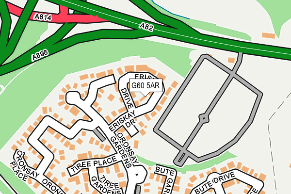 G60 5AR map - OS OpenMap – Local (Ordnance Survey)