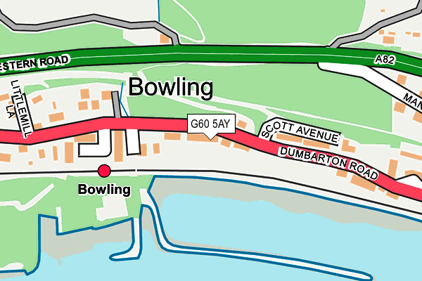 G60 5AY map - OS OpenMap – Local (Ordnance Survey)