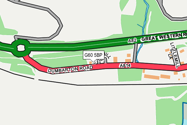 G60 5BP map - OS OpenMap – Local (Ordnance Survey)