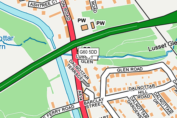 G60 5DD map - OS OpenMap – Local (Ordnance Survey)