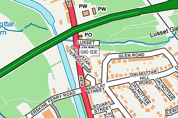 G60 5DE map - OS OpenMap – Local (Ordnance Survey)