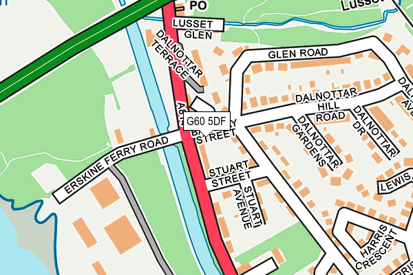 G60 5DF map - OS OpenMap – Local (Ordnance Survey)