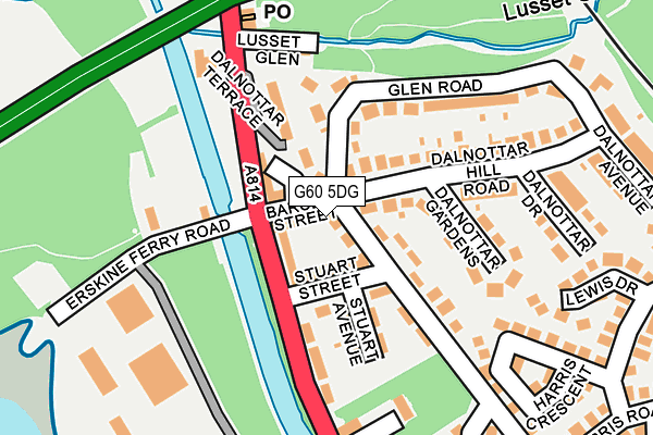 G60 5DG map - OS OpenMap – Local (Ordnance Survey)