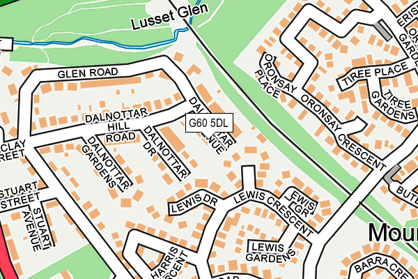 G60 5DL map - OS OpenMap – Local (Ordnance Survey)