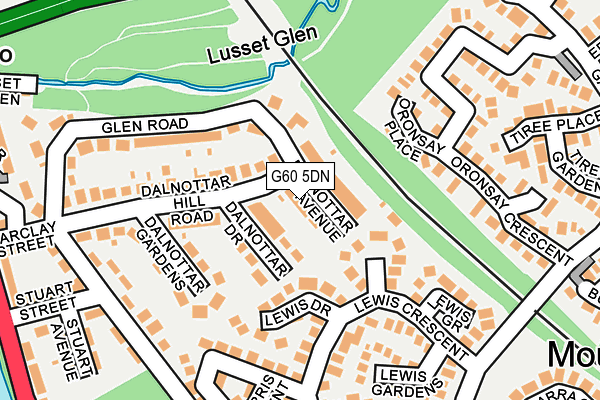 G60 5DN map - OS OpenMap – Local (Ordnance Survey)