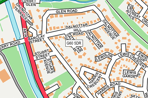 G60 5DR map - OS OpenMap – Local (Ordnance Survey)