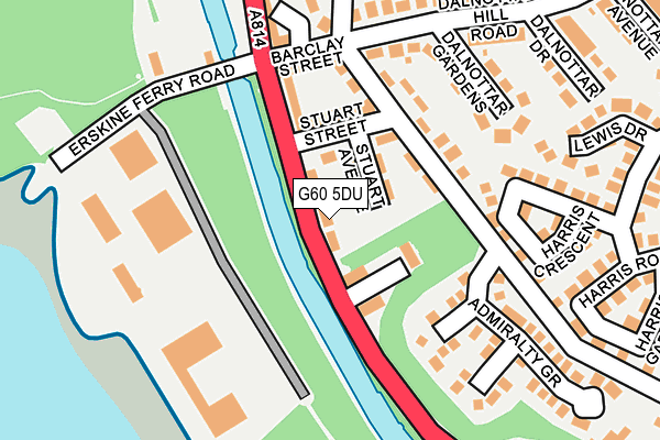 G60 5DU map - OS OpenMap – Local (Ordnance Survey)