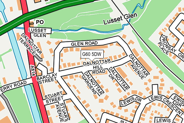 G60 5DW map - OS OpenMap – Local (Ordnance Survey)