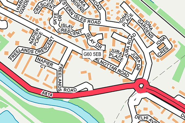 G60 5EB map - OS OpenMap – Local (Ordnance Survey)