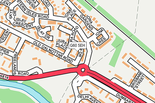 G60 5EH map - OS OpenMap – Local (Ordnance Survey)