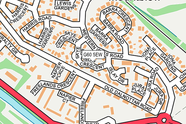G60 5EW map - OS OpenMap – Local (Ordnance Survey)