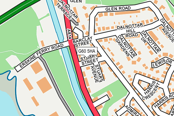 G60 5HA map - OS OpenMap – Local (Ordnance Survey)